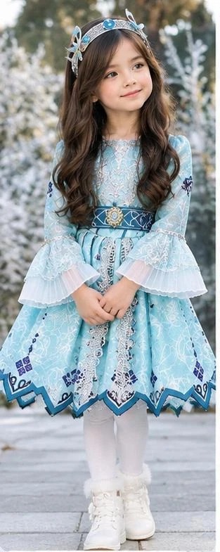 Snow Princess look, standing